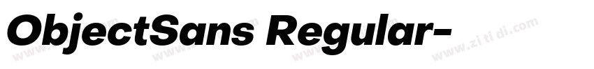 ObjectSans Regular字体转换